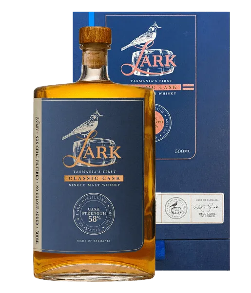 Liquor Loot- Lark Distillery Classic Cask Strength Single Malt Australian Whisky (500mL) -