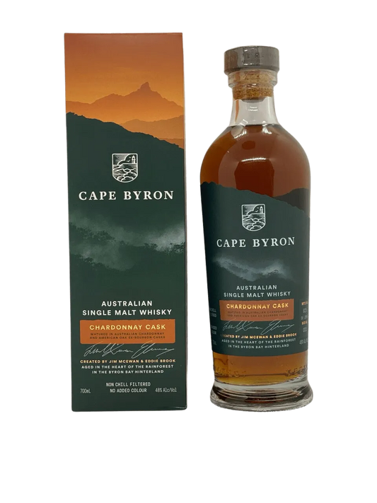 Liquor Loot- Cape Byron Chardonnay Cask Australian Single Malt Whisky (700mL) -
