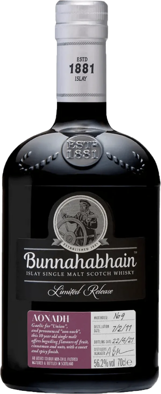Liquor Loot- Bunnahabhain Aonadh 10 Year Old Cask Strength Single Malt Scotch Whisky (700mL) -