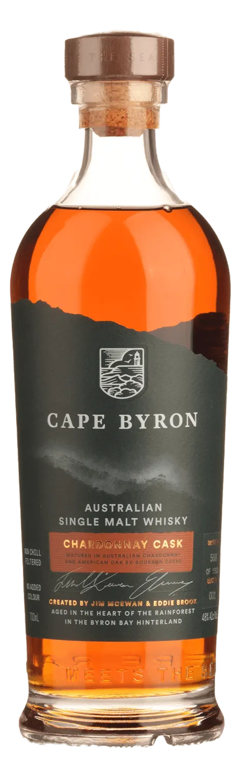 Liquor Loot- Cape Byron Chardonnay Cask Australian Single Malt Whisky (700mL) -