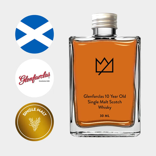 Glenfarclas 10 Year Old Single Malt Scotch Whisky 30ml, Liquor Loot