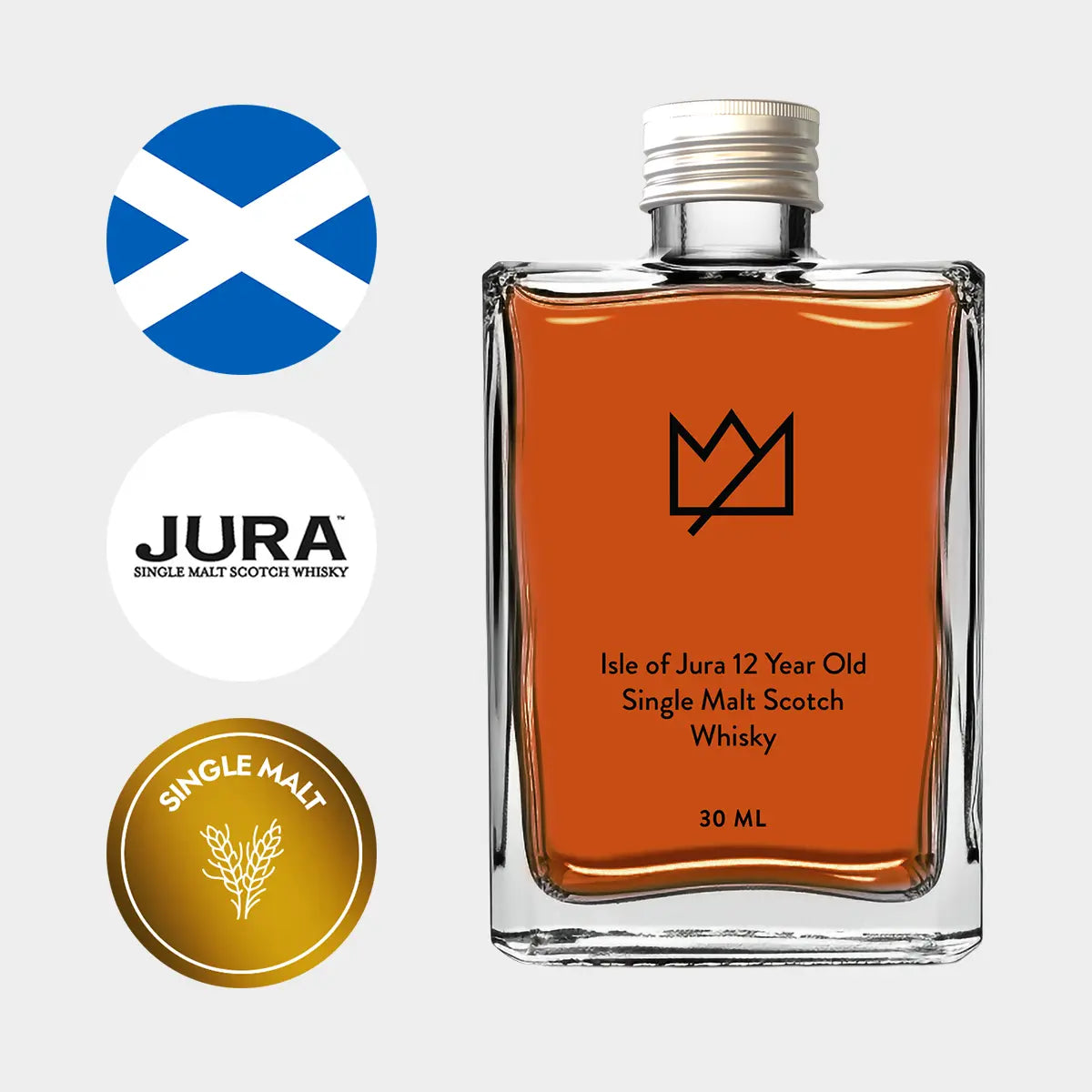 Isle of Jura 12 Year Old Single Malt Scotch Whisky 30ml, Liquor Loot