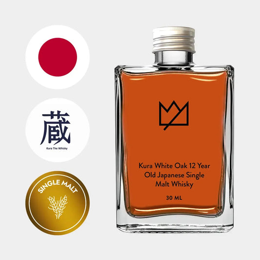 Kura White Oak 12 Year Old Japanese Single Malt Whisky 30ml, Liquor Loot
