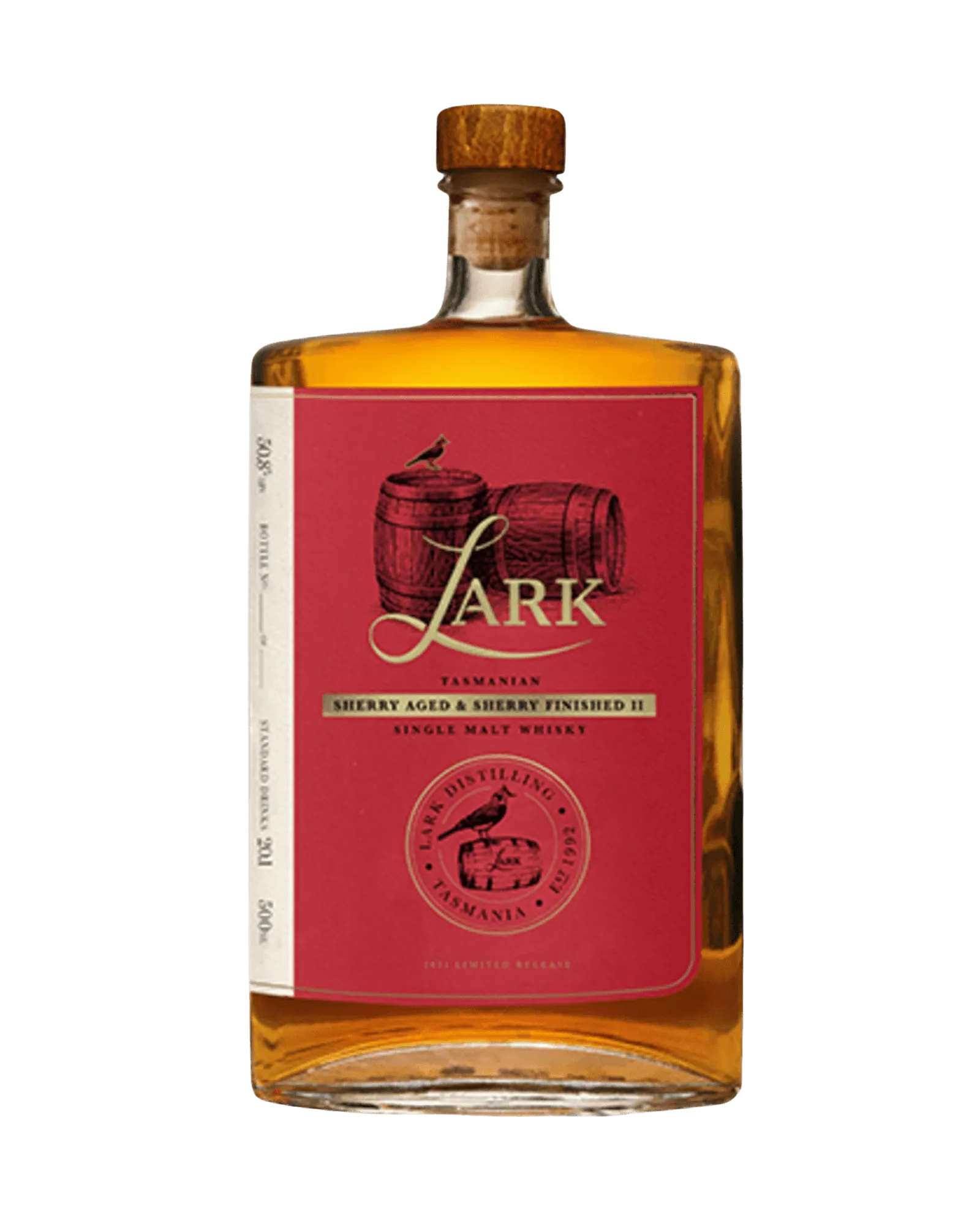 Liquor Loot- Lark Distillery Sherry Aged & Sherry Finished II Single Malt Australian Whisky (500mL) -
