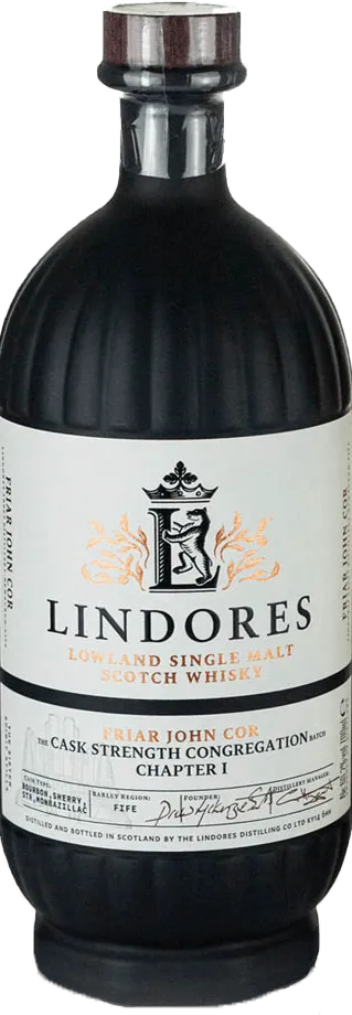 Liquor Loot- Lindores Abbey Friar John Cor Cask Strength Congregation Batch 1 Single Malt Lowland Whisky (700mL) -