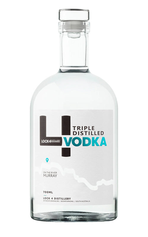 Liquor Loot- Lock 4 Triple Distilled South Australian Vodka (700ml) -
