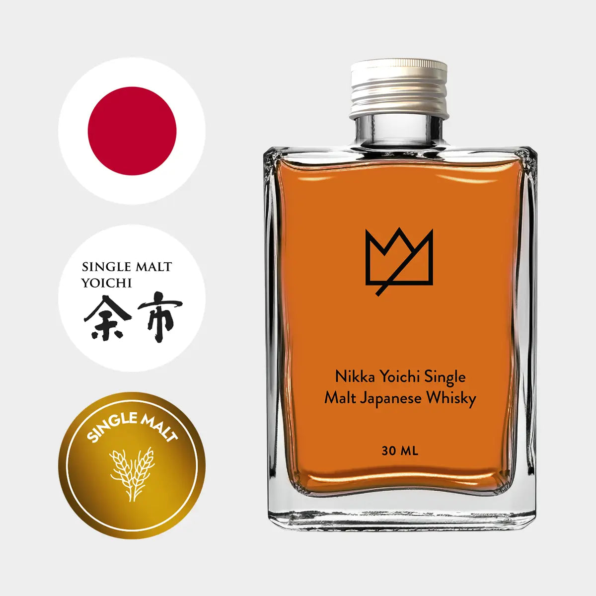 Nikka Yoichi Single Malt Japanese Whisky 30ml, Liquor Loot