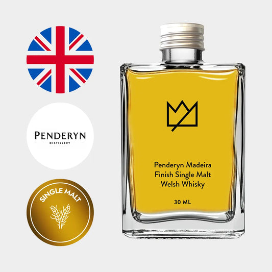 Penderyn Madeira Finish Single Malt Welsh Whisky 30ml, Liquor Loot