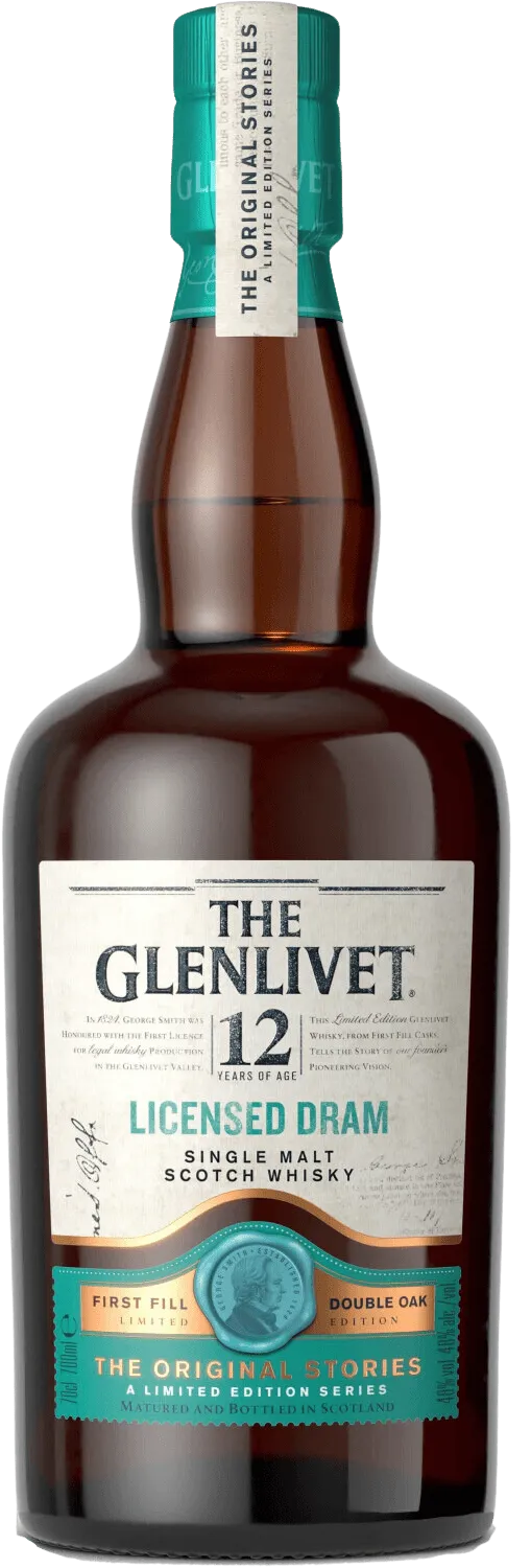 Liquor Loot- The Glenlivet 12 Year Old Licensed Dram Limited Edition Single Malt Whisky (700mL) -