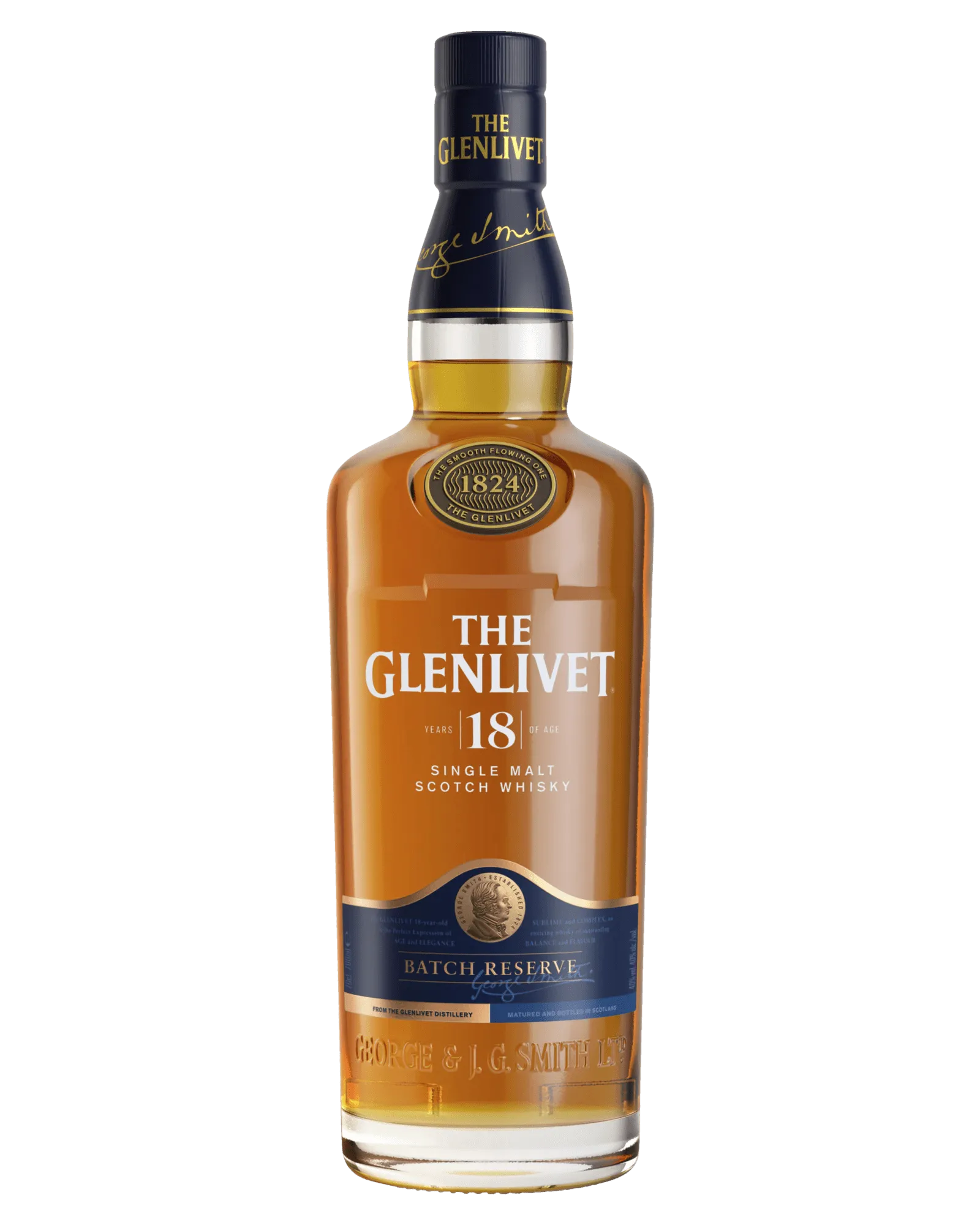 The Glenlivet 18 Year Old Single Malt Scotch Whisky (700mL