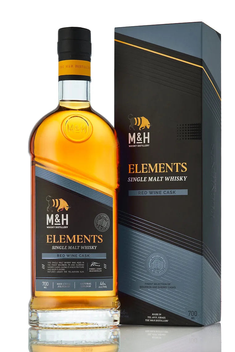 Liquor Loot- The Milk & Honey Distillery Elements Red Wine Cask Single Malt Israeli Whisky (700mL) -
