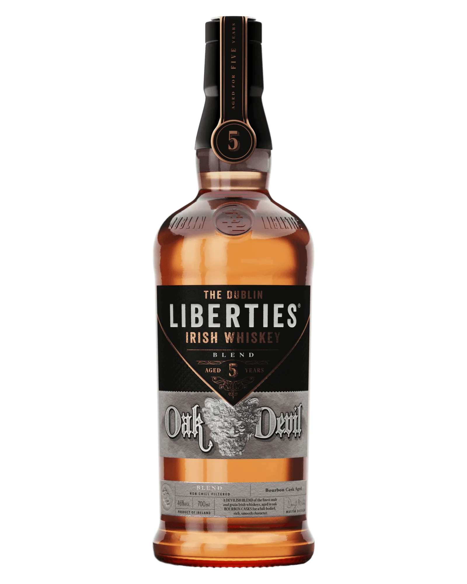 Liquor Loot- The Dublin Liberties 5 Year Old The Oak Devil Blended Irish Whiskey (700mL) -
