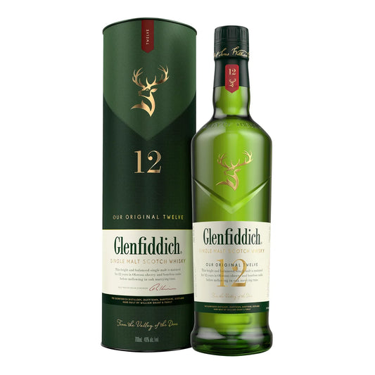 Glenfiddich 12 Year Old Single Malt Scotch Whisky (700ml)