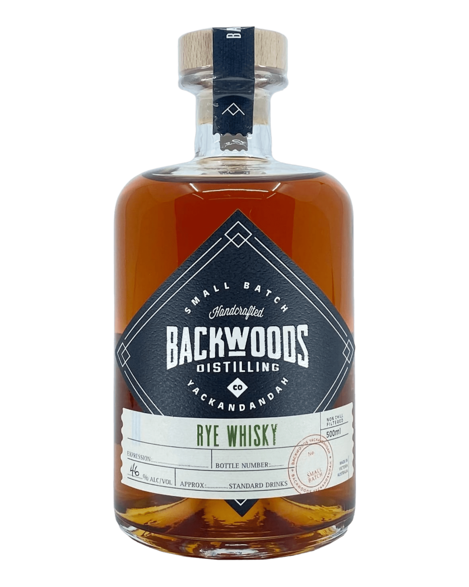 Liquor Loot- Backwoods Australian Rye Whisky - Batch #5 (500mL) -