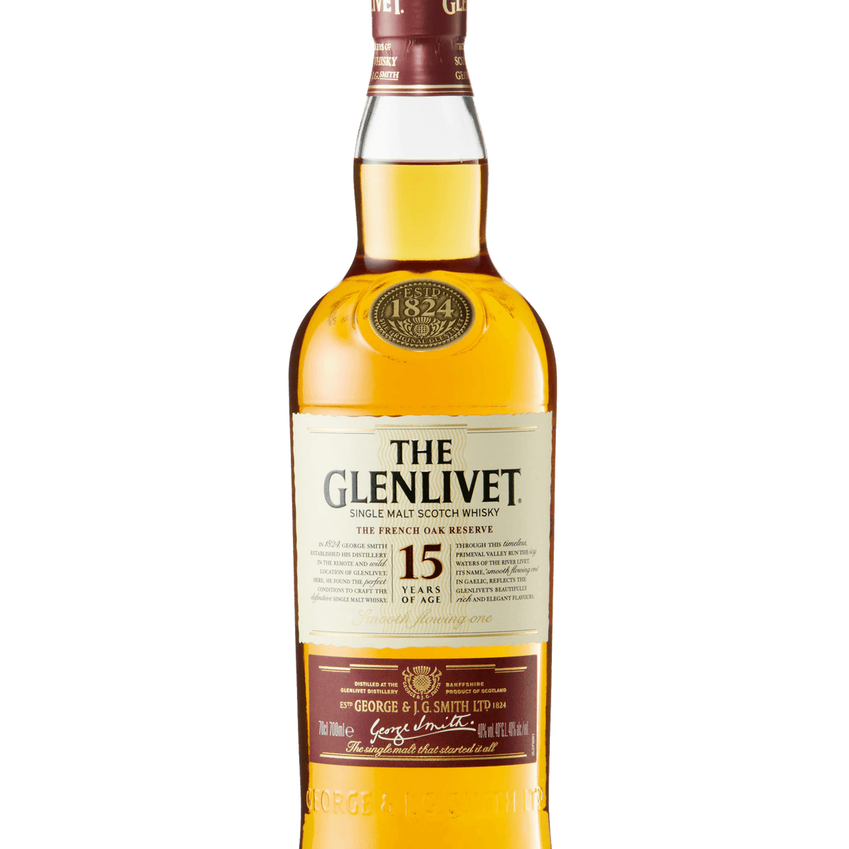 Glenlivet 15 Year Old French Oak Reserve Single Malt Whisky (700ml