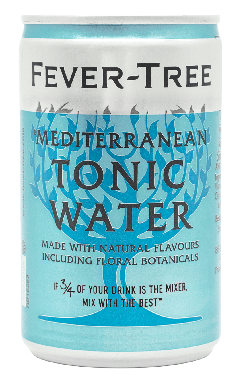 Liquor Loot- Fever-Tree Premium Mediterranean Tonic Water Cans (150ml x 8) -