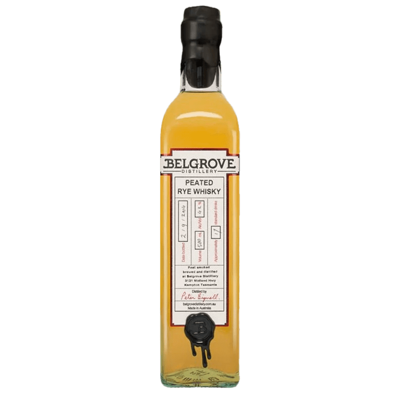 Liquor Loot- Belgrove Distillery Peated Rye Whisky (500mL) -