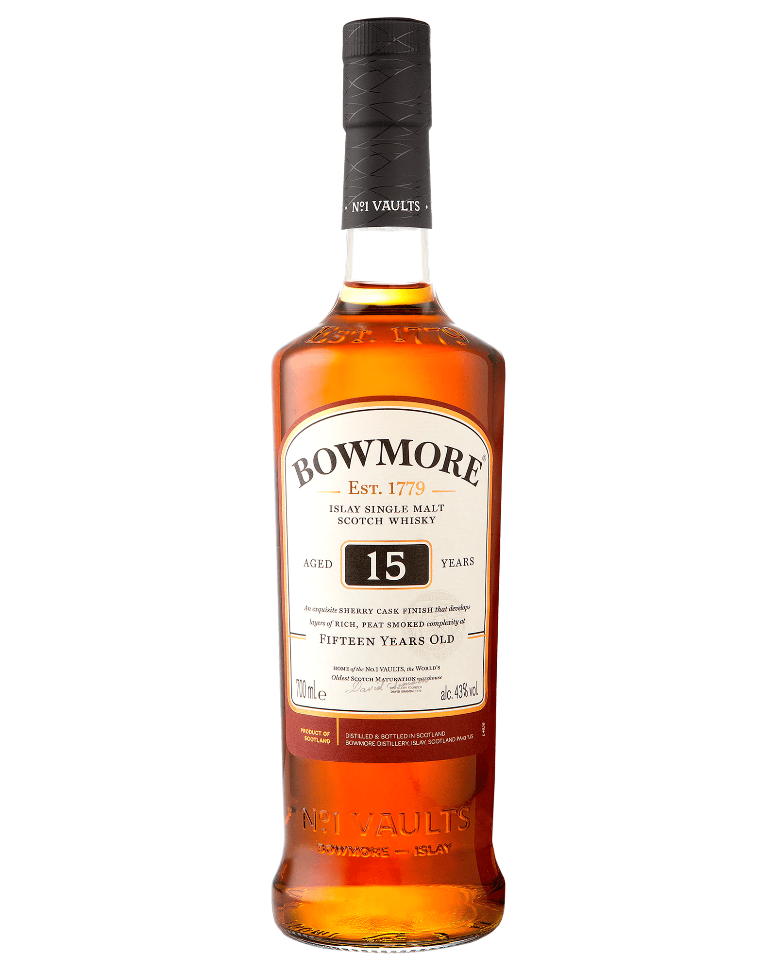 Liquor Loot- Bowmore Sherry Cask Finish 15 Year Old Single Malt Scotch Whisky (700mL) -