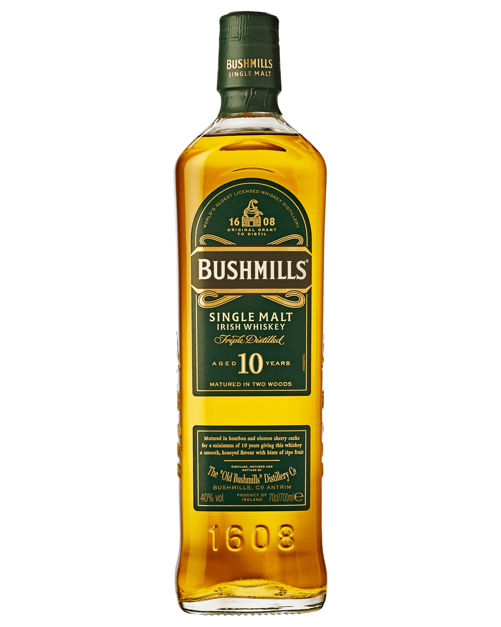 Liquor Loot- Bushmills 10 Year Old Triple Distilled Single Malt Irish Whiskey (700mL) -