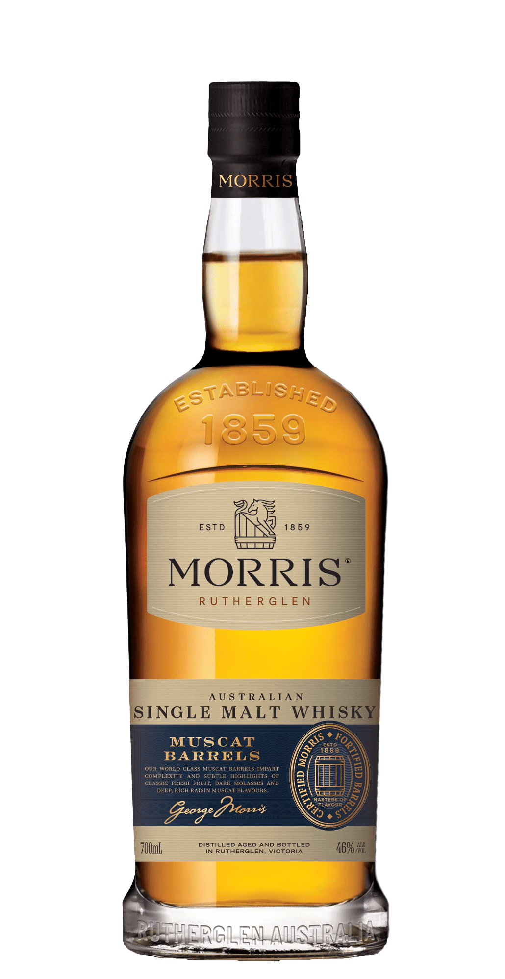 Liquor Loot- Morris Rutherglen Muscat Barrel Finished Single Malt Australian Whisky (700mL) -