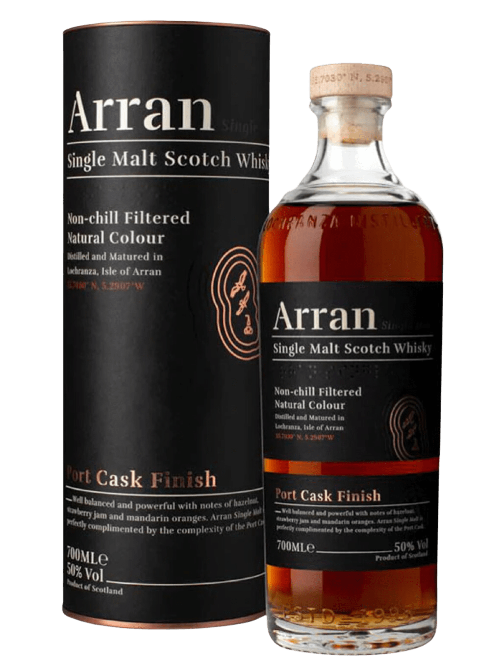 Arran Port Cask Finish Single Malt Scotch Whisky (700mL) - Liquor Loot- 