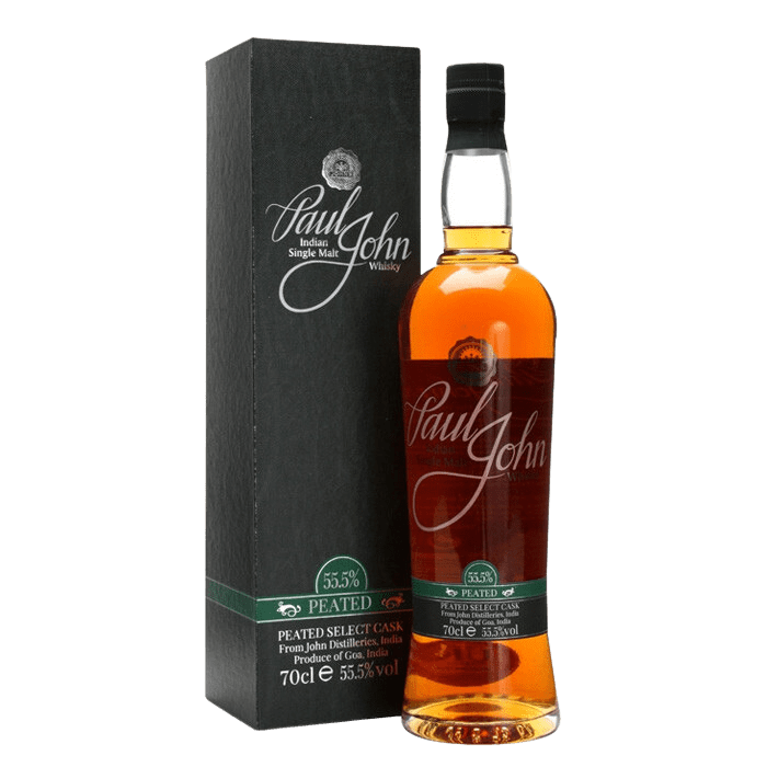 Paul John Select Cask Peated Cask Strength Single Malt Indian Whisky (700mL) - Liquor Loot- 