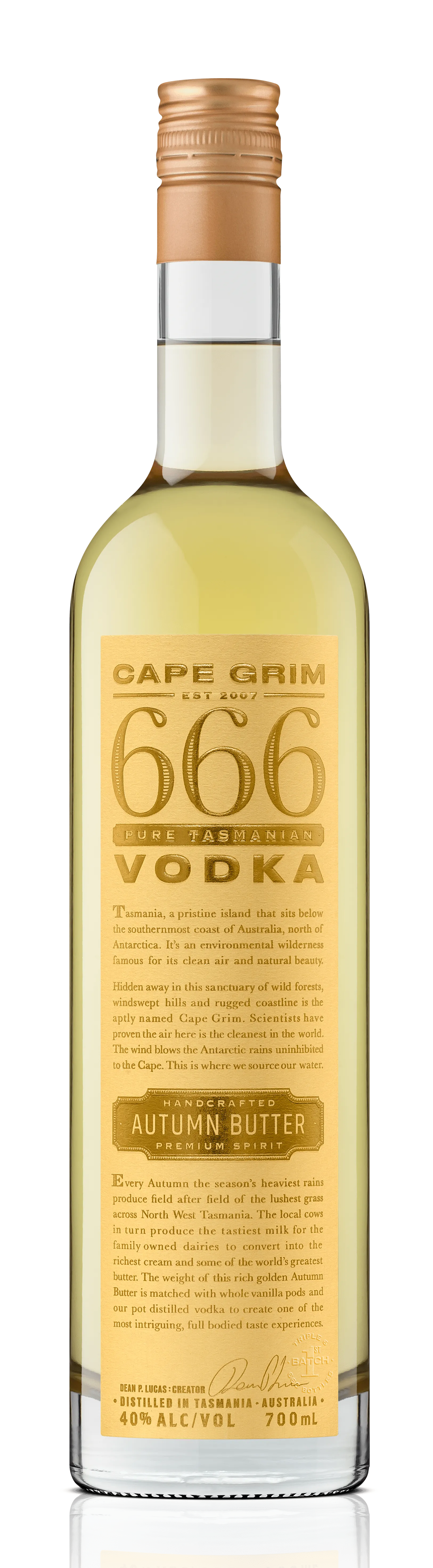  Liquor Loot- Cape Grim 666 Autumn Butter Vodka (700mL) -  