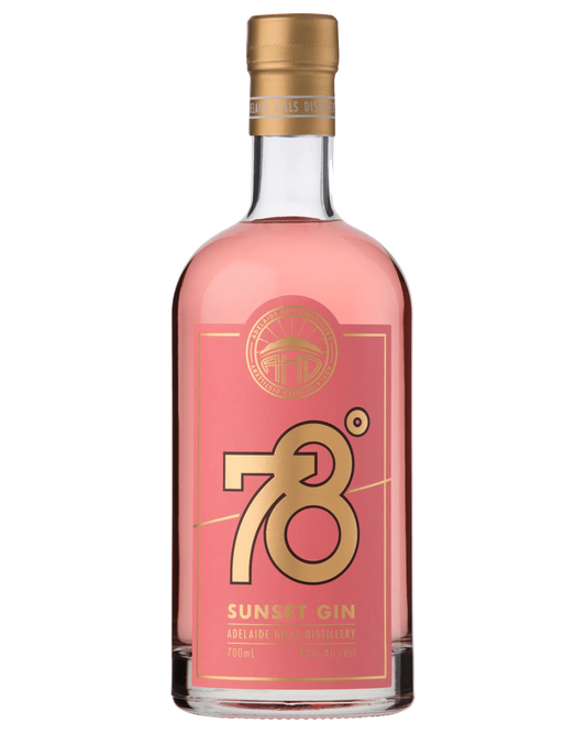  Liquor Loot- Adelaide Hills Distillery 78 Degrees Sunset Gin (700mL) -  