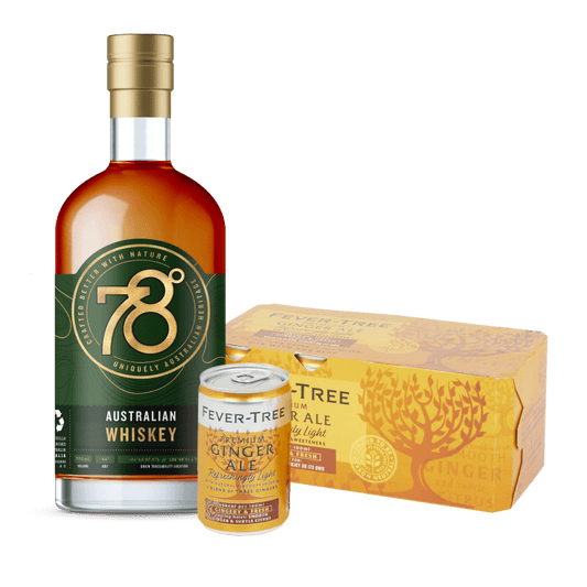 78 Degrees Australian Whiskey & Ginger Ale Bundle - Liquor Loot- 