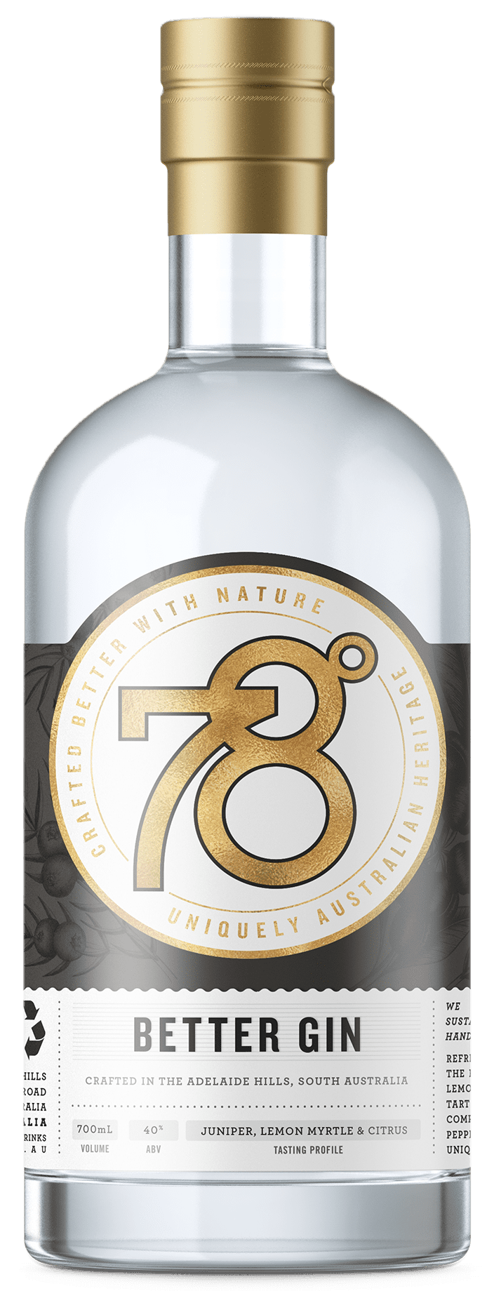 Adelaide Hills 78 Degrees Better Gin (700mL) - Liquor Loot- 