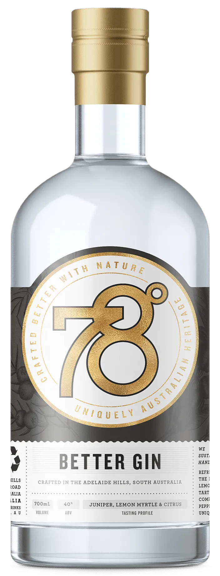  Liquor Loot- Adelaide Hills 78 Degrees Better Gin (700mL) -  