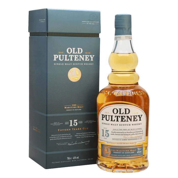 Old Pulteney 15 year old Single Malt Scotch Whisky (700mL) - Liquor Loot- 