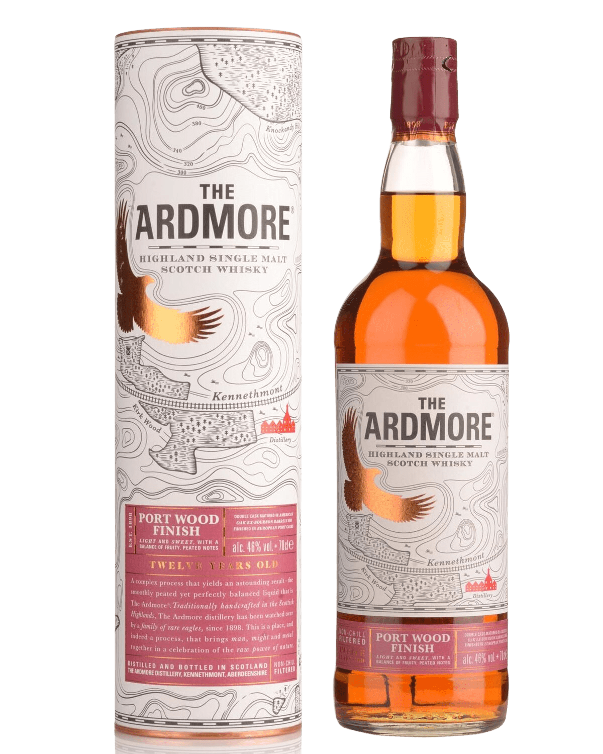 Ardmore Port Wood Finish 12 Year Old Single Malt Scotch Whisky (700mL) - Liquor Loot- 