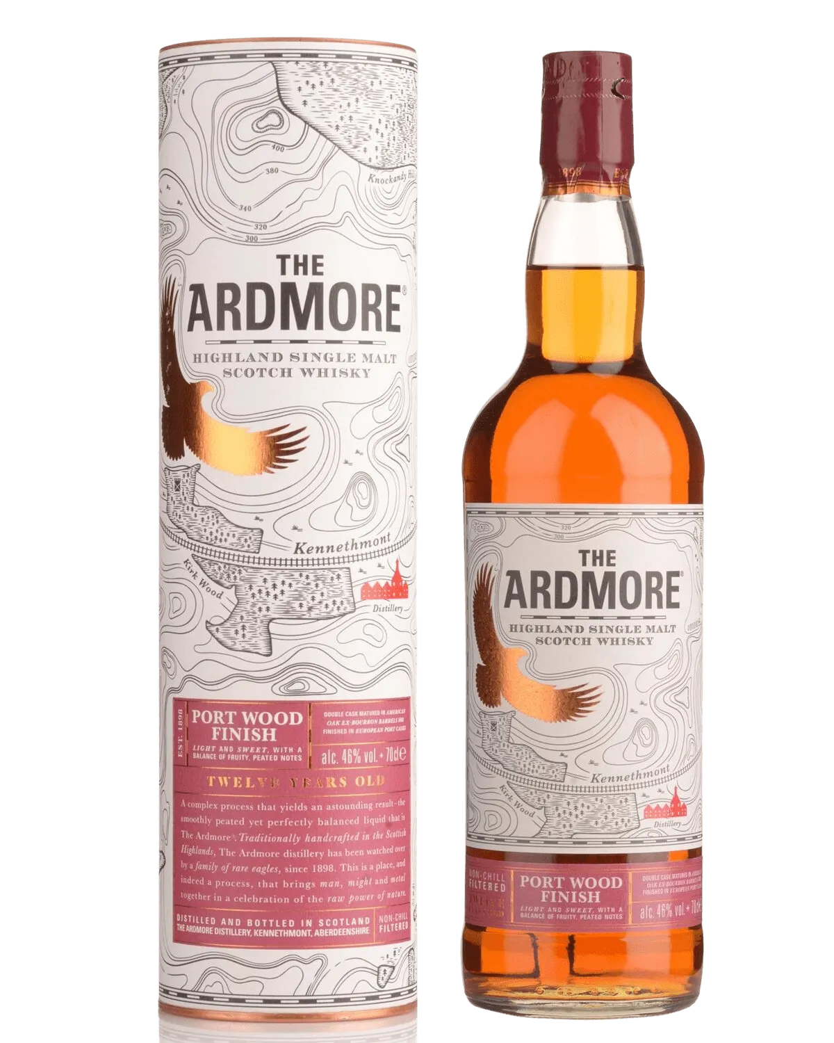  Liquor Loot- Ardmore Port Wood Finish 12 Year Old Single Malt Scotch Whisky (700mL) -  