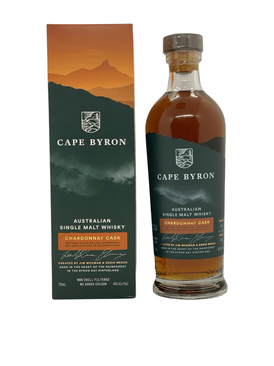 Cape Byron Chardonnay Cask Australian Single Malt Whisky (700mL) - Liquor Loot- 