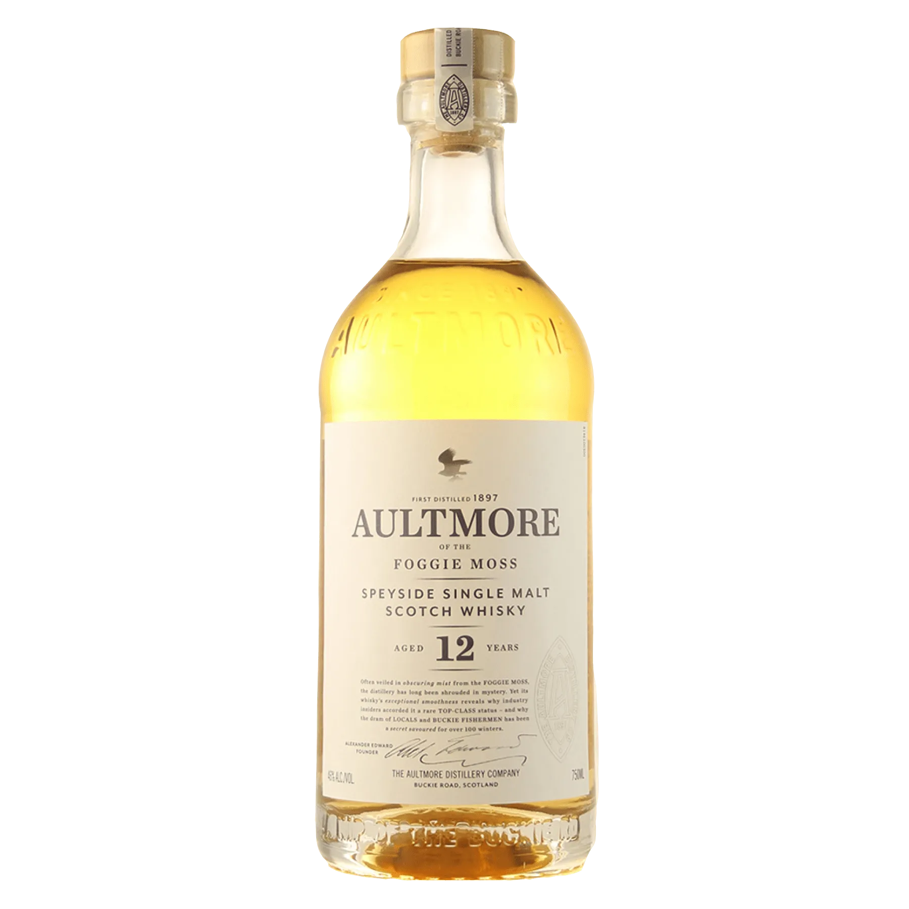 Liquor Loot- Aultmore of the Foggie Moss 12 Year Old Single Malt Scotch Whisky (700mL) -  