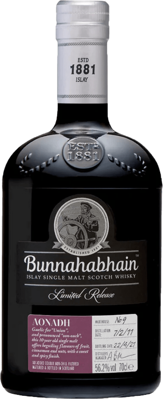 Bunnahabhain Aonadh 10 Year Old Cask Strength Single Malt Scotch Whisky (700mL) - Liquor Loot- 