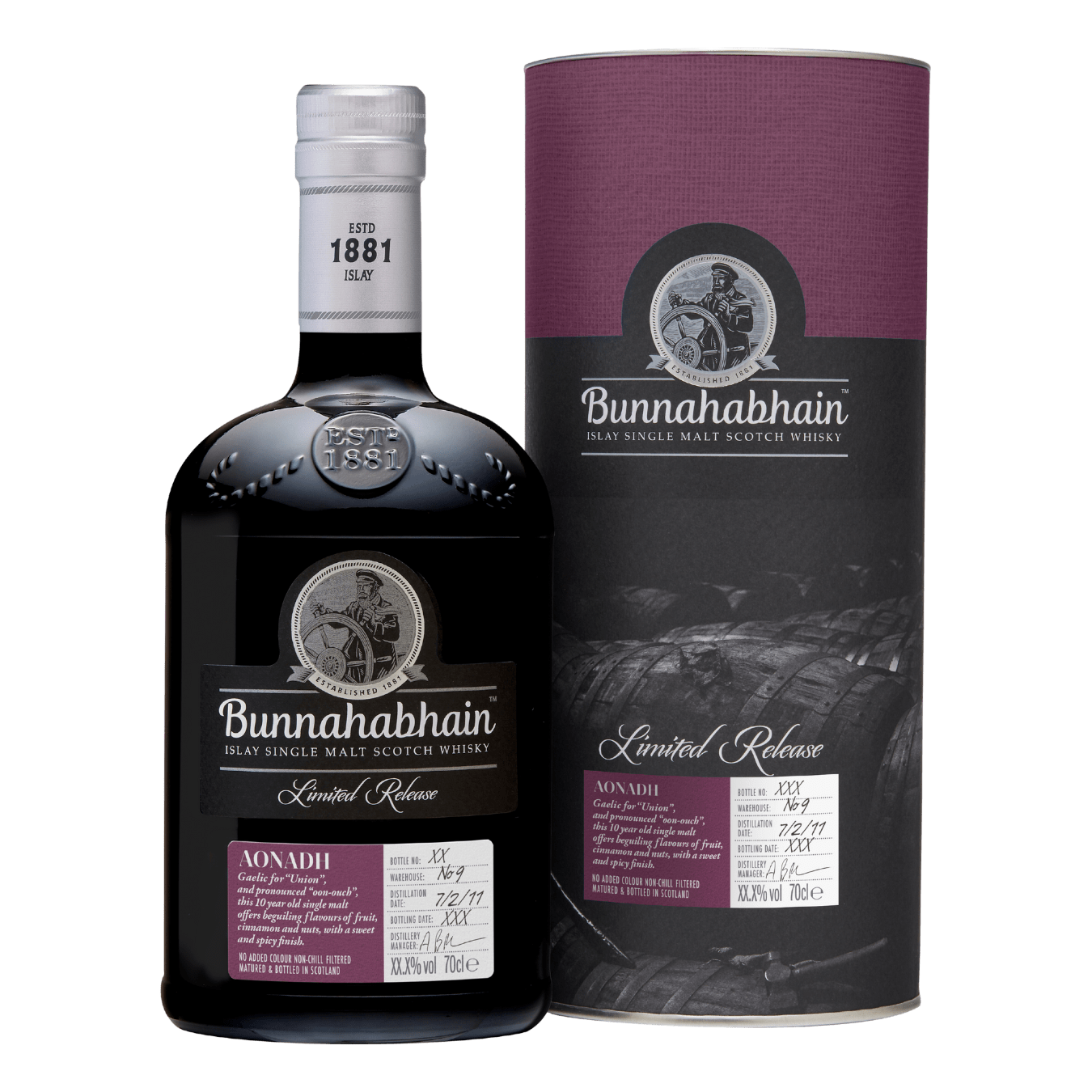 Bunnahabhain Aonadh 10 Year Old Cask Strength Single Malt Scotch Whisky (700mL) - Liquor Loot- 