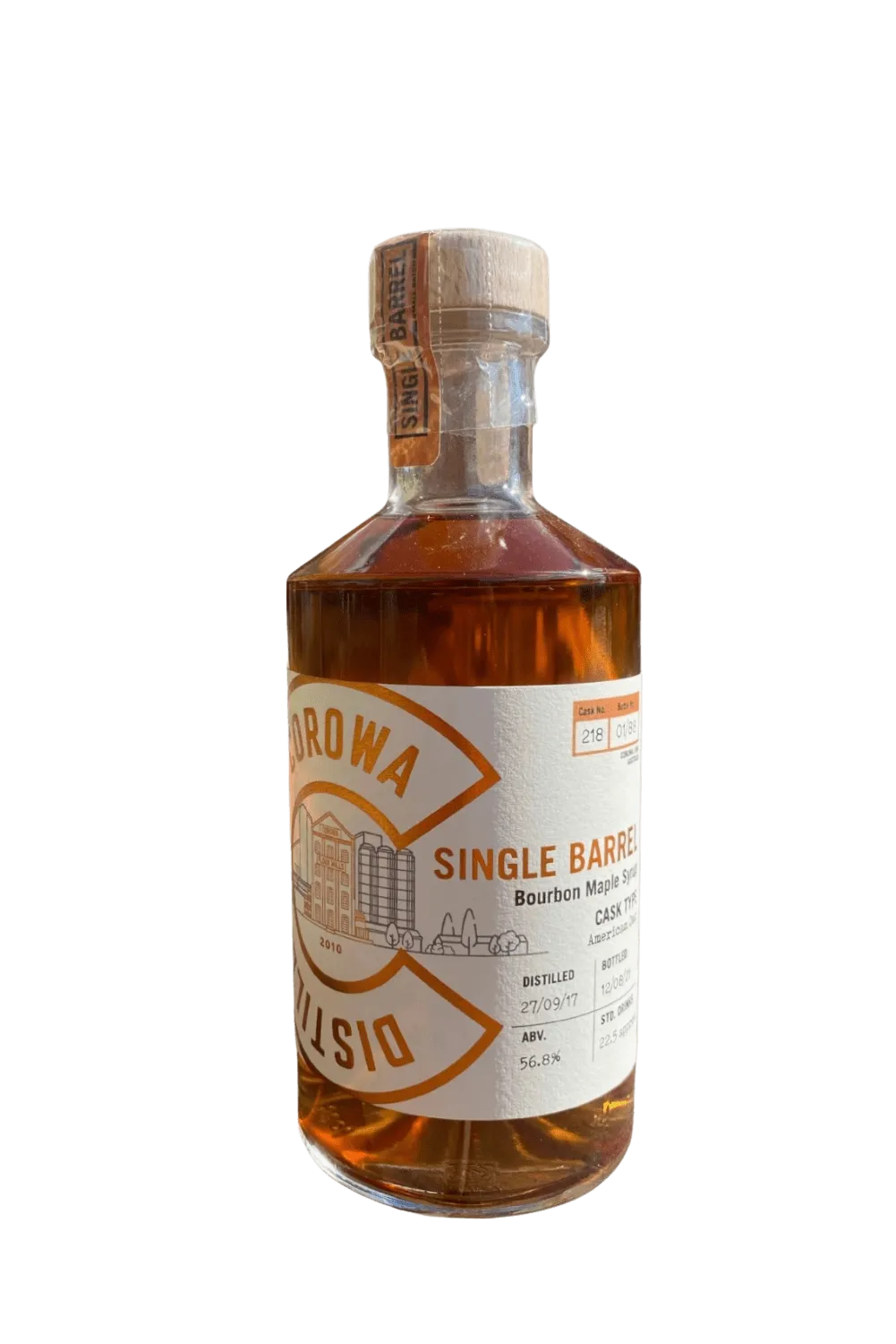  Liquor Loot- Corowa Distilling Co. Single Barrel Bourbon Maple Syrup Cask Single Malt Australian Whisky (500mL) -  