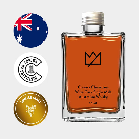 Corowa Characters Wine Cask Single Malt Australian Whisky 30ml, Liquor Loot