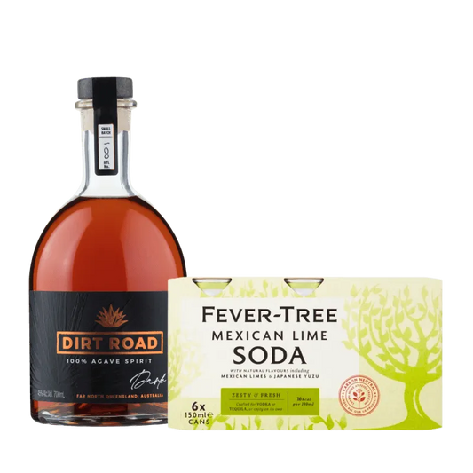  Liquor Loot- Dirt Road Dark Agave Spirit & Mexican Lime Soda Bundle -  