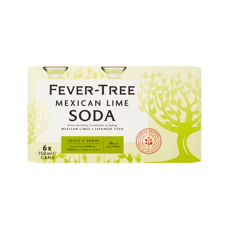 Fever-Tree Mexican Lime Soda Water Cans (150ml x 6) - Liquor Loot- 