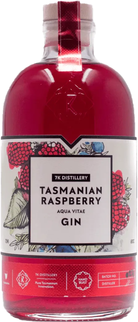  Liquor Loot- 7K Distillery Tasmanian Raspberry Aqua Vitae Gin (725mL) -  