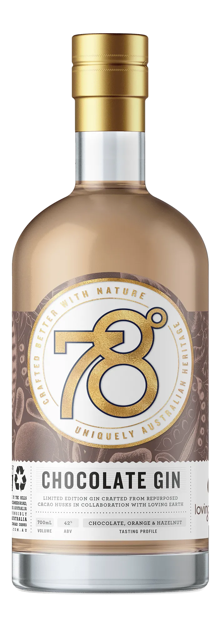  Liquor Loot- Adelaide Hills Distillery 78 Degrees Chocolate Gin (700mL) -  