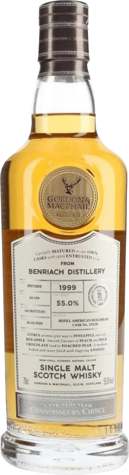  Liquor Loot- Gordon & MacPhail Connoisseurs Choice Benriach 1999 (700mL) -  