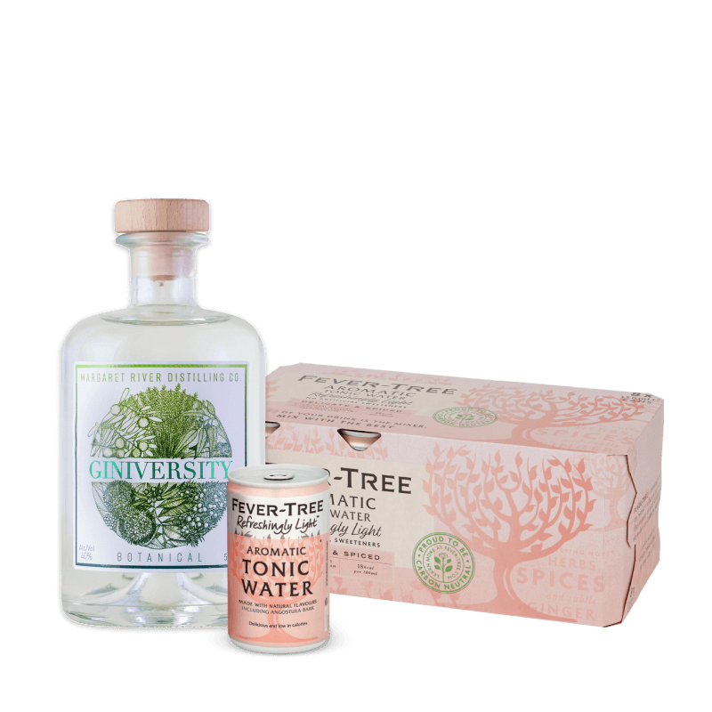 Giniversity Botanical Gin & Aromatic Tonic Bundle - Liquor Loot- 