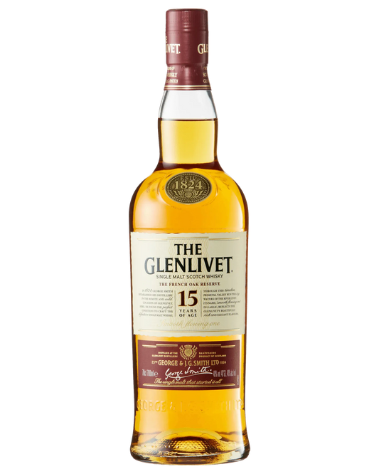  Liquor Loot- The Glenlivet 15 Year Old French Oak Reserve Single Malt Scotch Whisky(700mL) -  