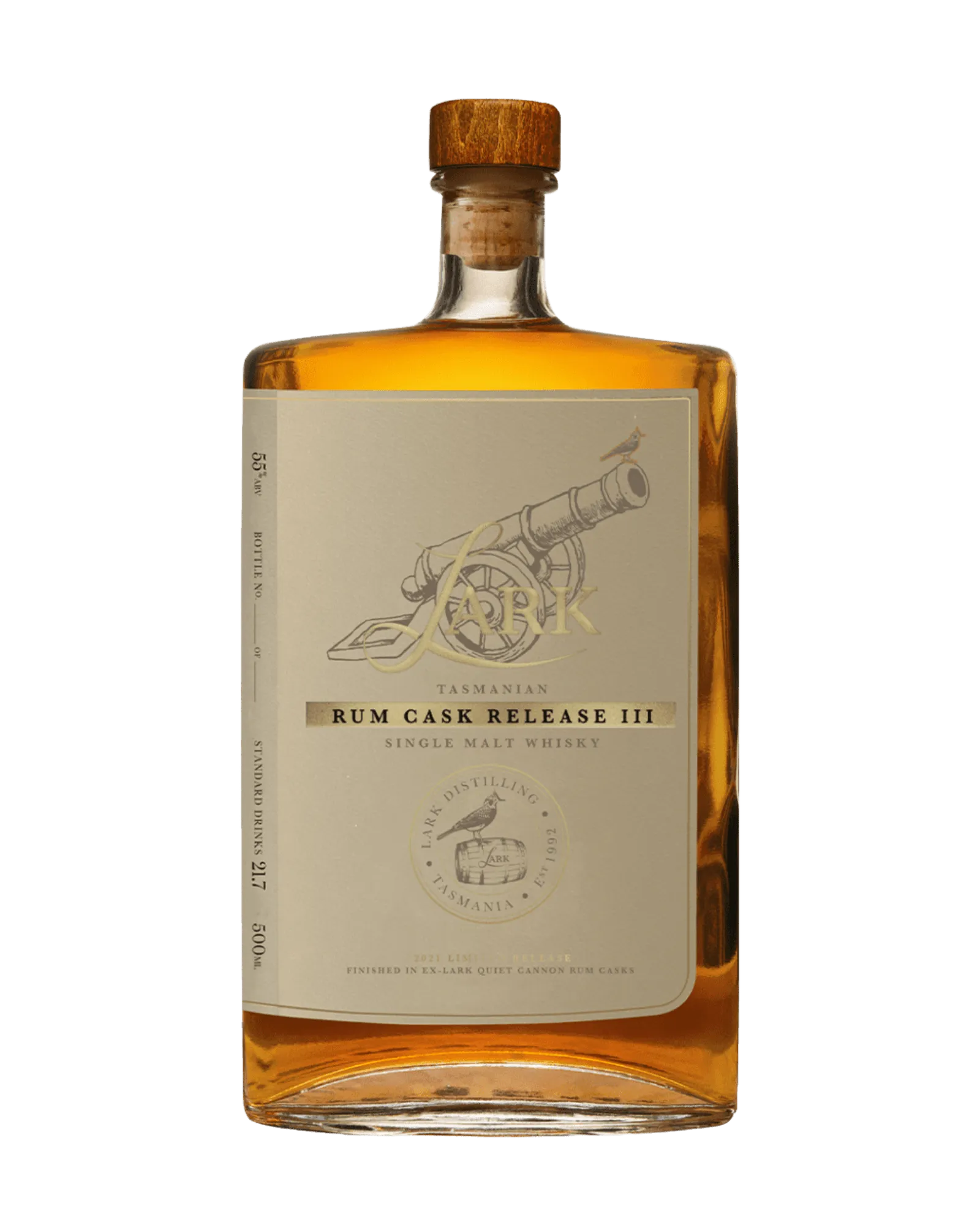  Liquor Loot- Lark Rum Cask Release III Single Malt Australian Whisky (500mL) -  