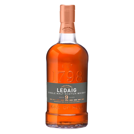 Ledaig 2012 9 Year Old Bordeaux Red Wine Cask Matured Single Malt Scotch Whisky (700ml)