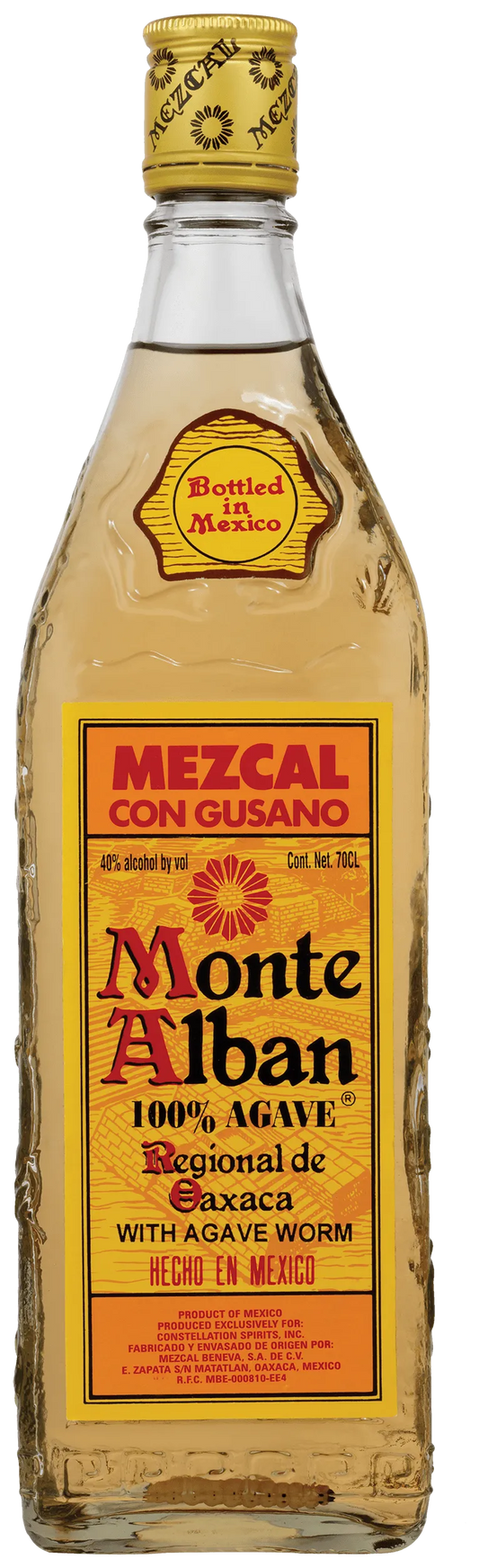  Liquor Loot- Monte Albán Mezcal con Gusano (700mL) -  